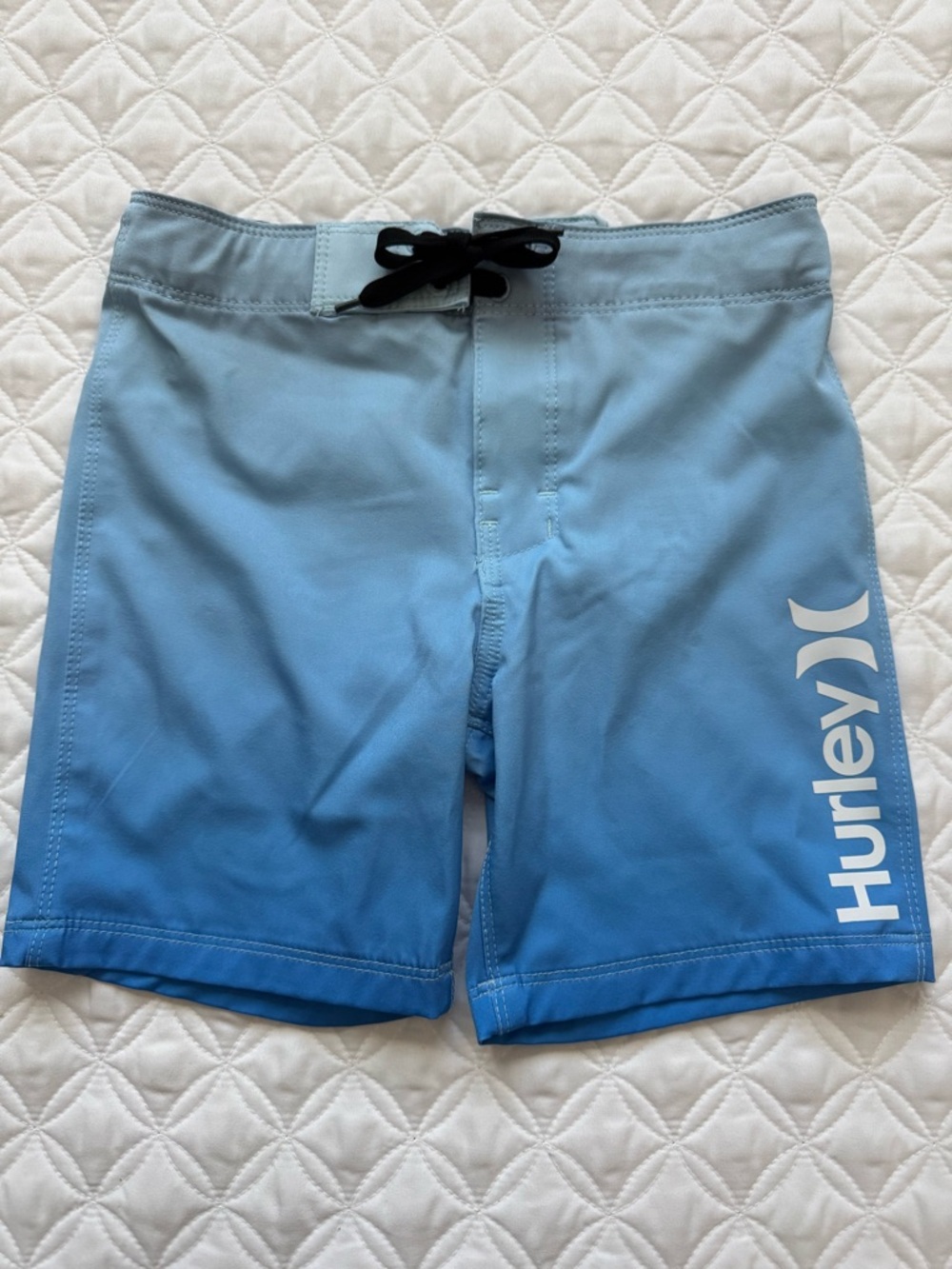 Hurley Blue Ice Ombre Kids Swim Trunks Board Shorts Size 5